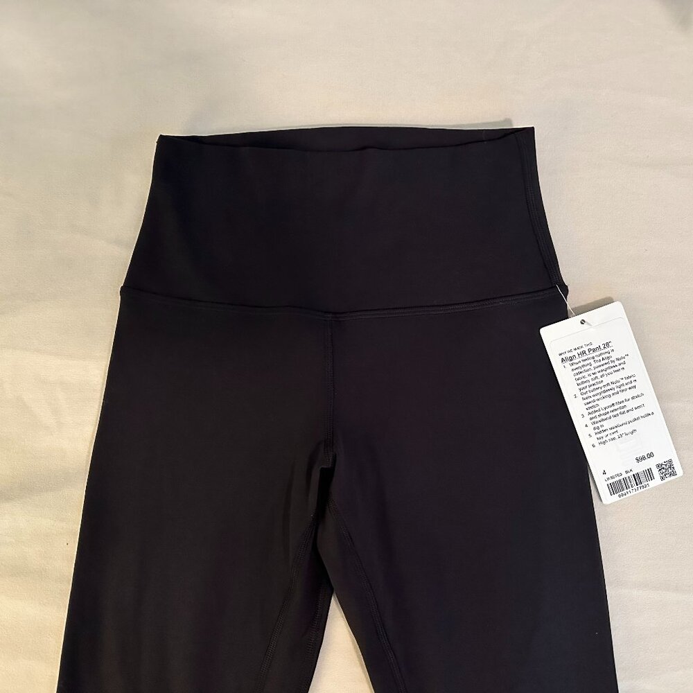 Lululemon Align High Rise Legging Pant, 28", Size 4, Black NWT New With Tags